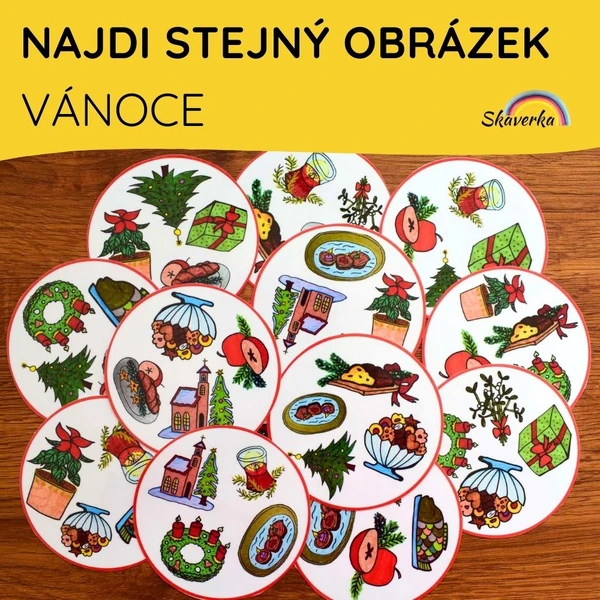 NAJDI STEJNÝ OBRÁZEK - Vánoce