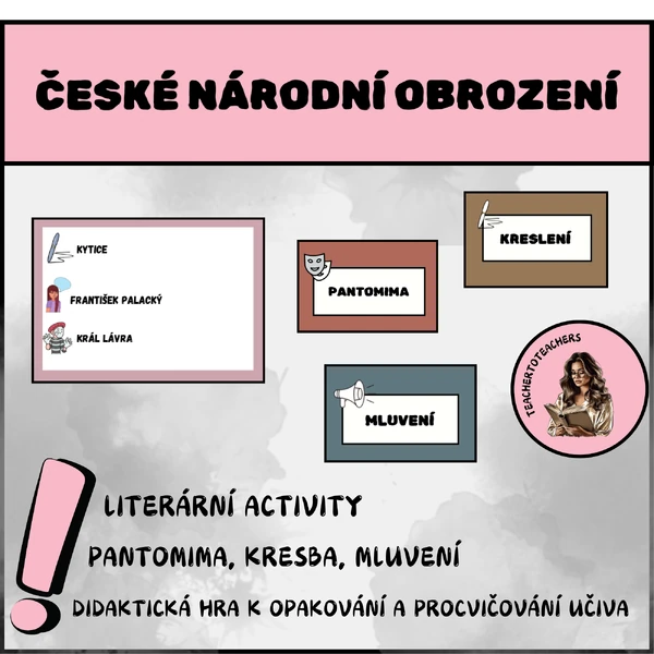 ČESKÉ NÁRODNÍ OBROZENÍ - literární activity