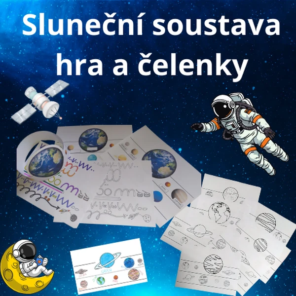 Sluneční soustava - rytmická hra, čelenky s planetami 3/3