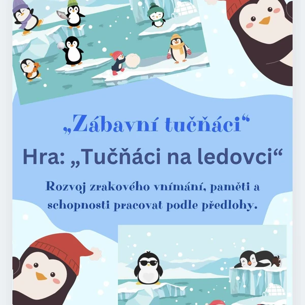 Didaktická hra - Tučňáci na ledovci