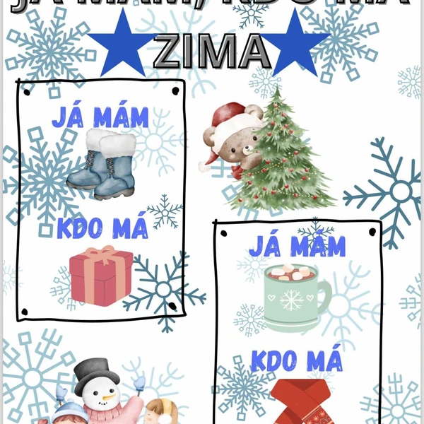 JÁ MÁM, KDO MÁ - ZIMA - postřehová hra