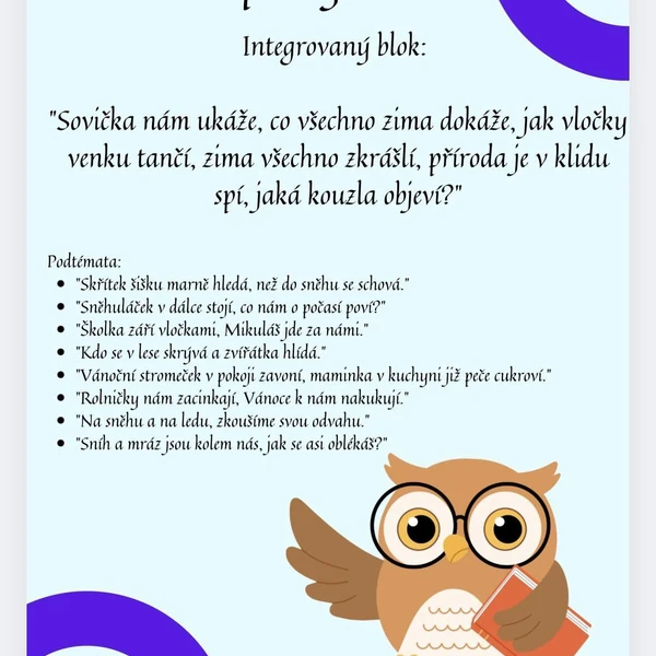 Integrovaný blok: Zima (přípravy na zimu)