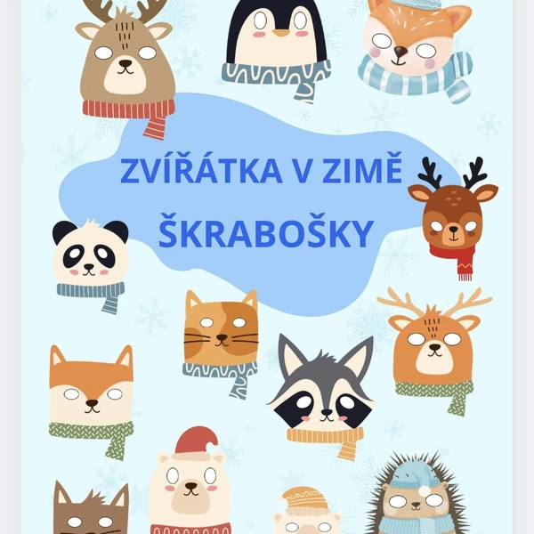 Masky, škrabošky - zvířátka