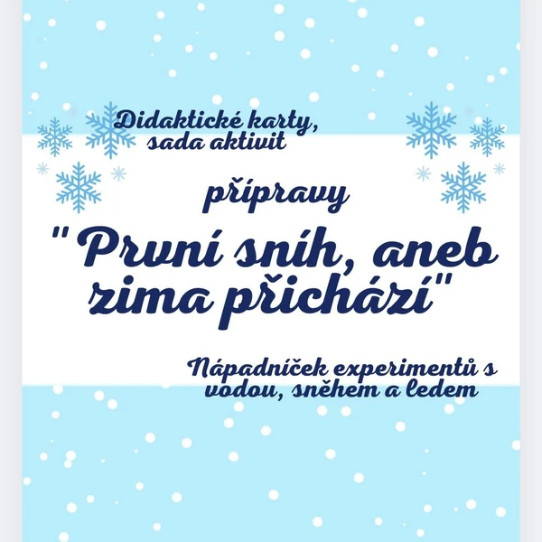 Přípravy zima, sada aktivit