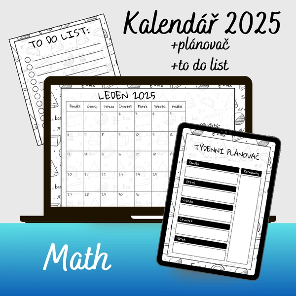 Kalendář 2025 Math
