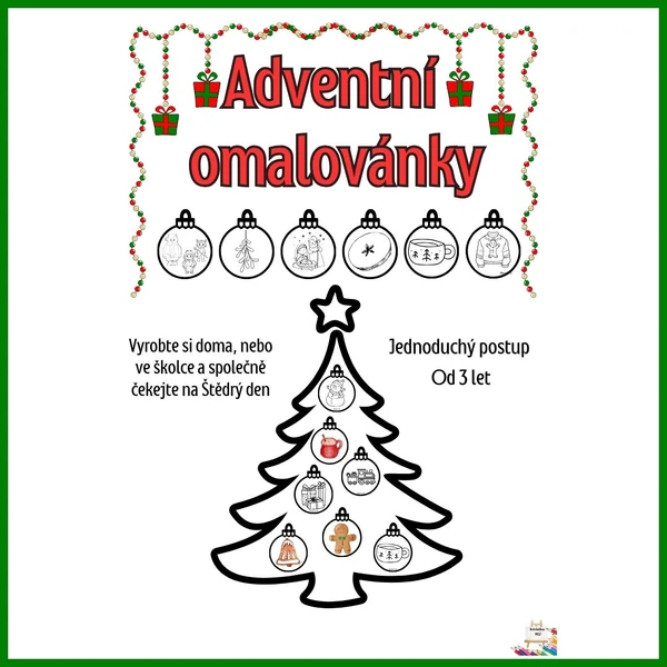 Adventní omalovánky 