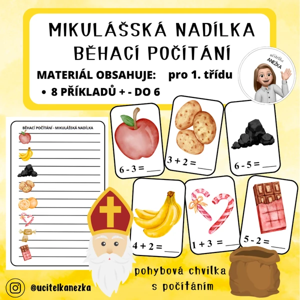 BĚHACÍ POČÍTÁNÍ - MIKULÁŠSKÁ NADÍLKA