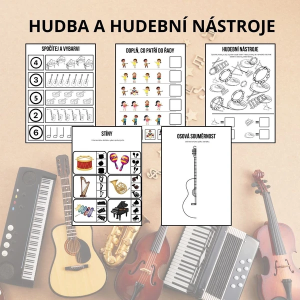 HUDBA A HUDEBNÍ NÁSTROJE pro MŠ