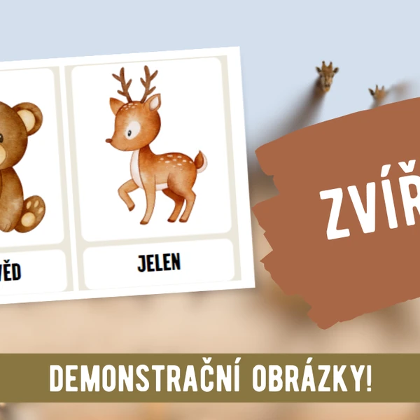 Demonstrační obrázky - zvířátka