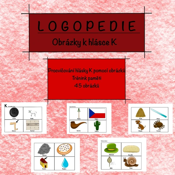 LOGOPEDIE - obrázky k hlásce K