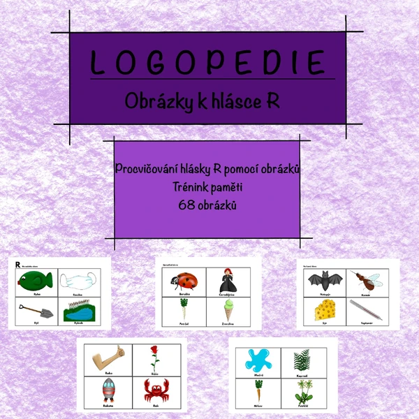 LOGOPEDIE - obrázky k hlásce R