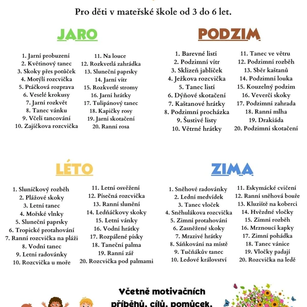 Rozcvičky do mateřské školy 