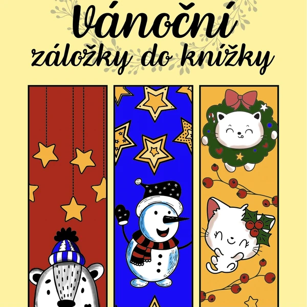 Vánoční záložky do knížky