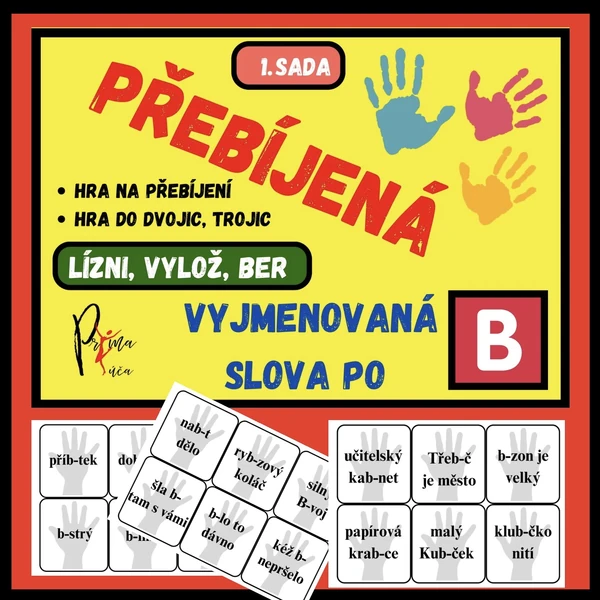VYJMENOVANÁ SLOVA - HRA DO DVOJIC, TROJIC - PŘEBÍJENÁ