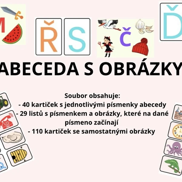 Abeceda - písmena + obrázky 