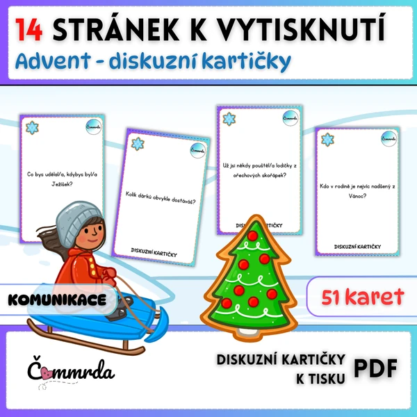 Advent - diskuzní kartičky
