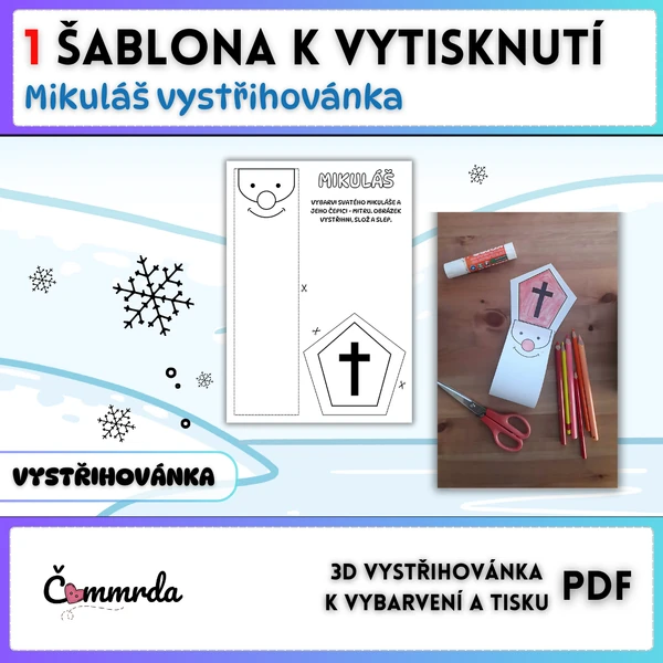 Mikuláš - šablona