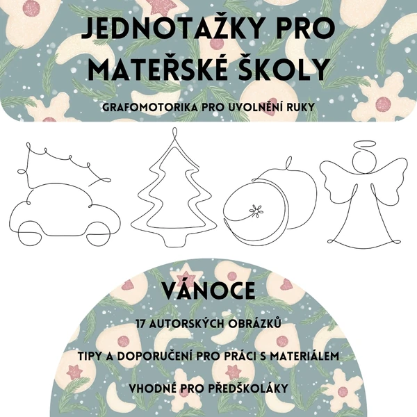 Jednotažky pro mateřské školy - Vánoce