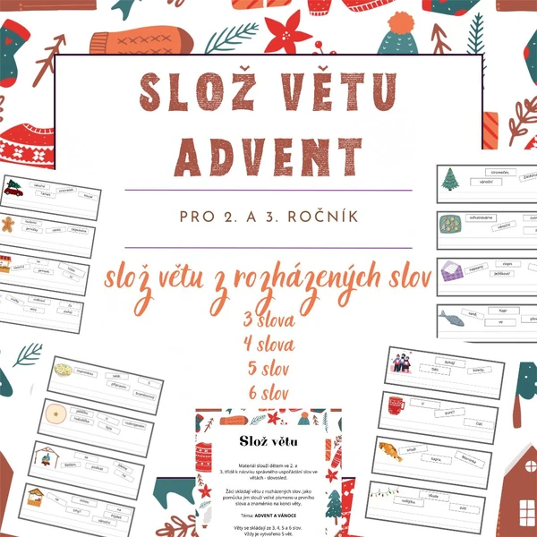 Slož větu - ADVENT, VÁNOCE