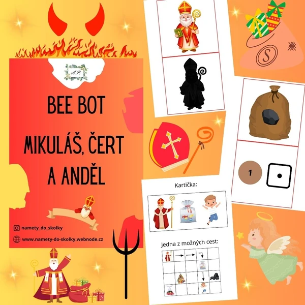 Bee bot - Mikuláš, čert a anděl