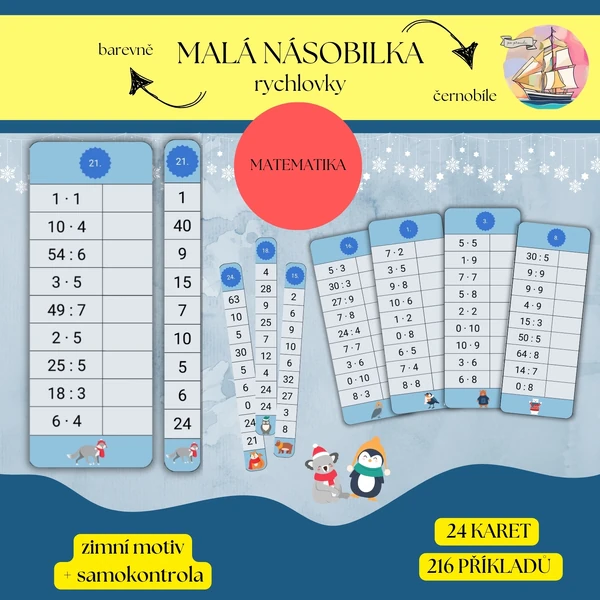 Malá násobilka - rychlovky (zima)