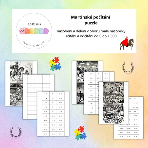 Martinské počítání - puzzle