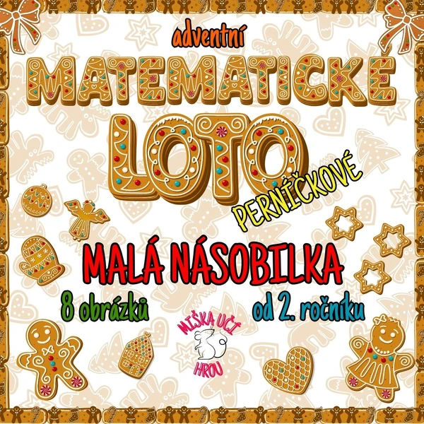 PERNÍČKOVÉ MATEMATICKÉ LOTO - malá násobilka - od 2. ročníku