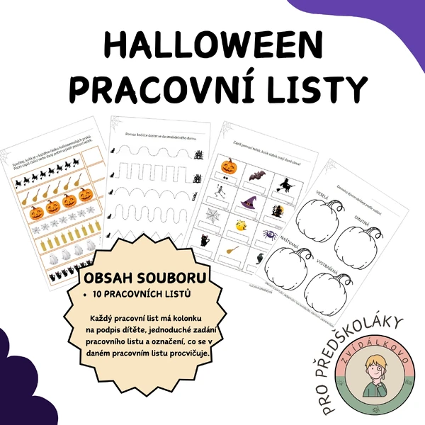 Halloween - Pracovní listy 