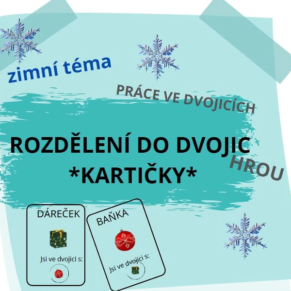 ROZDĚLENÍ DO DVOJIC - ZIMA 