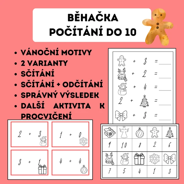 Běhačka - počítání do 10