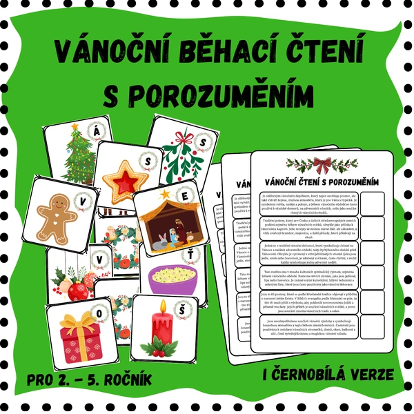 Vánoční běhací čtení s porozuměním