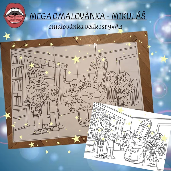 MEGA OMALOVÁNKA: MIKULÁŠ v pdf