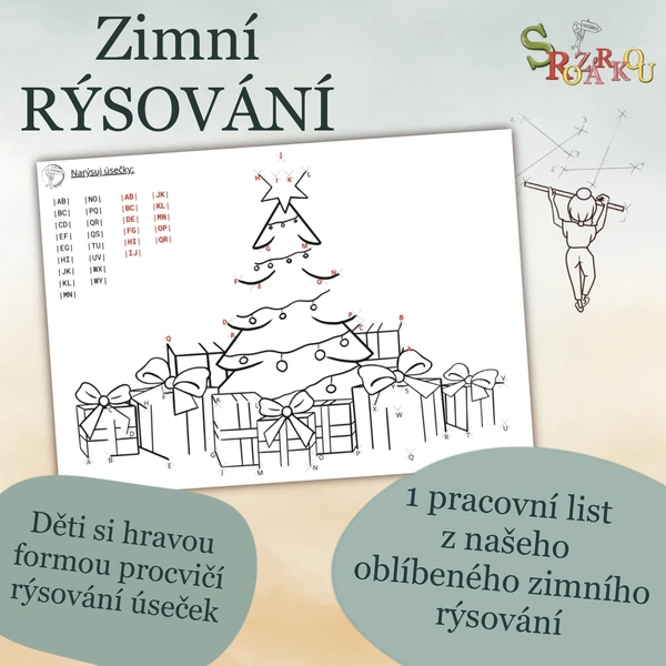 Zimní rýsování S Rozárkou - ukázka