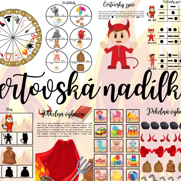 Čertovská nadílka - pracovní listy-