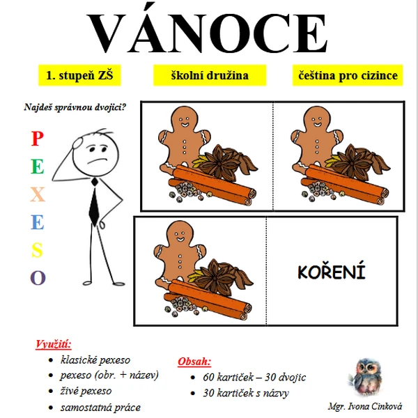 Vánoční pexeso