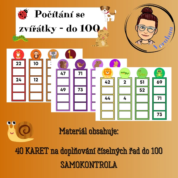 Počítání se zvířátky - do 100