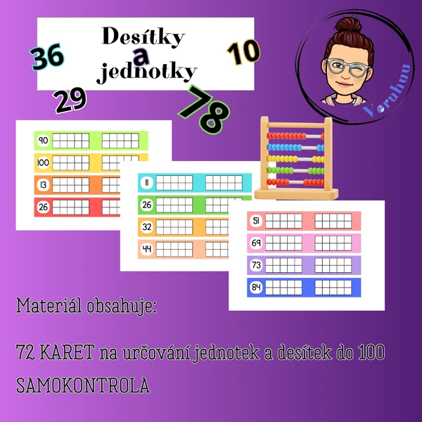 Určování jednotek a desítek do 100