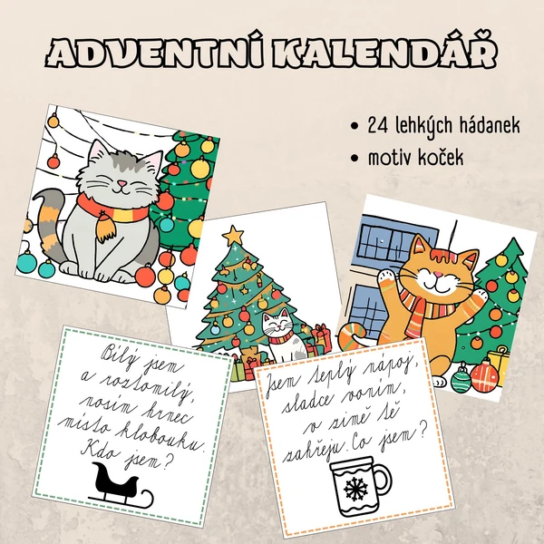 Vánoční hádanky - adventní kalendář