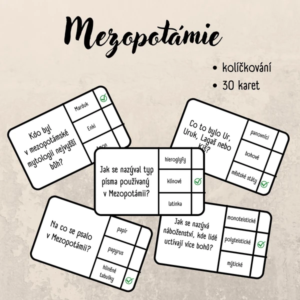 Mezopotámie - starověk - kolíčkování