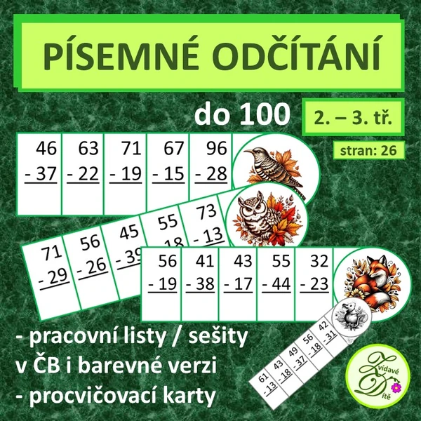Písemné odčítání