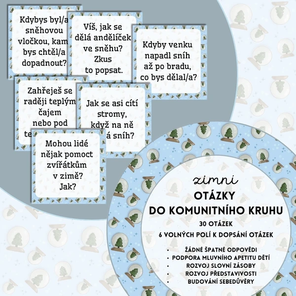 Otázky do komunitního kruhu - zima