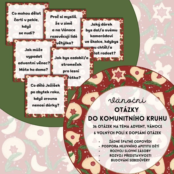 Otázky do komunitního kruhu - Vánoce, advent