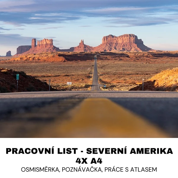 PRACOVNÍ LIST - SEVERNÍ AMERIKA