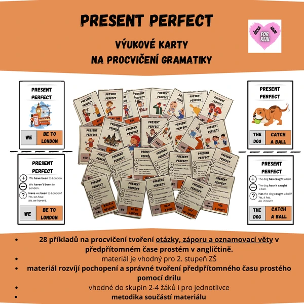Present perfect - výukové karty