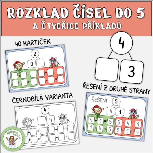 Rozklad čísel do 5