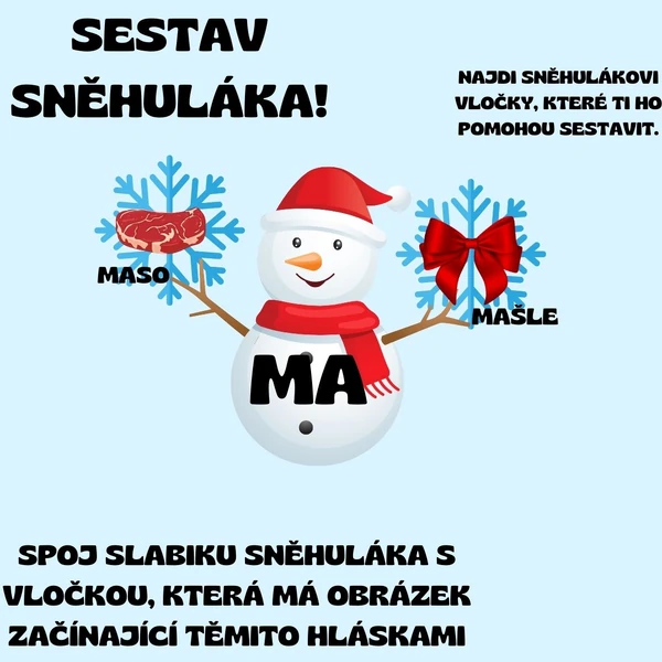 Sestav sněhuláka!