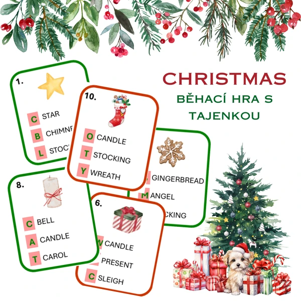 Christmas - běhací hra s tajenkou