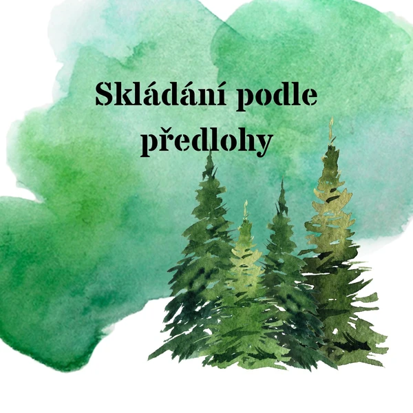 Skládání podle předlohy - lesní zvířátka