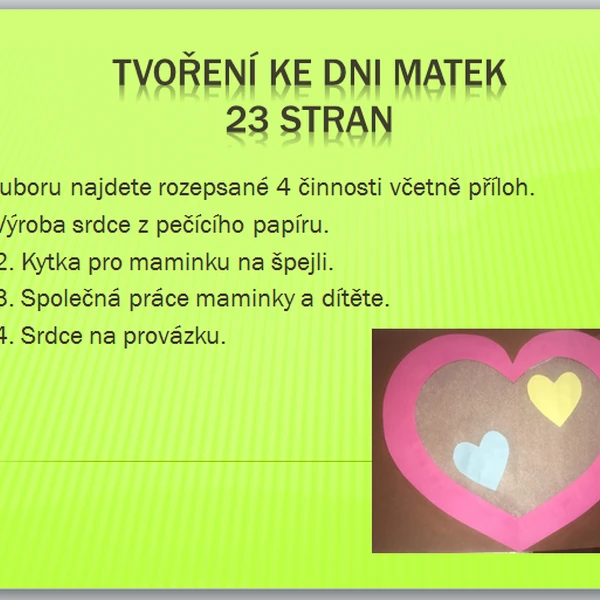Tvoření ke Dni matek