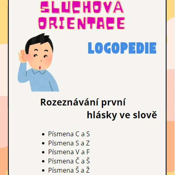 Sluchová orientace - logopedie